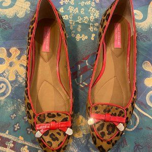 Isaac Mizrahi Faux Suede Printed Leopard Sz 8.5